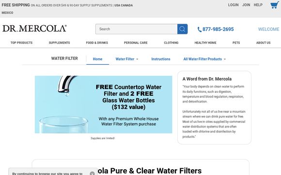 Thumbnail of Waterfilters.mercola.com