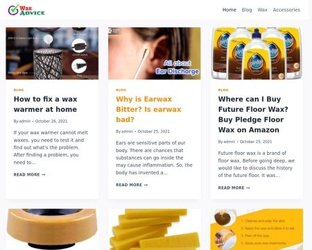 website thubmnail of Waxadvice