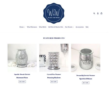 website thubmnail of Waxes And Wicks