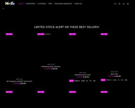 website thubmnail of Waz Shop