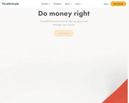 website thubmnail of Wealthsimple