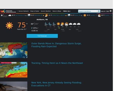 website thubmnail of Weather Underground