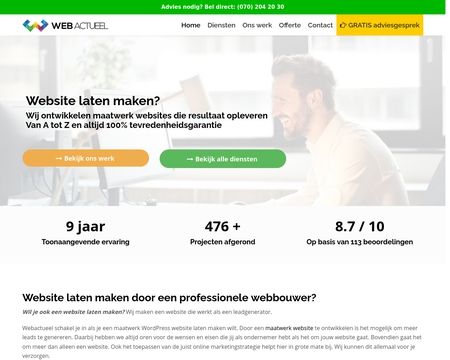 website thubmnail of Webactueel.nl