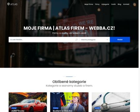 website thubmnail of Webba.cz