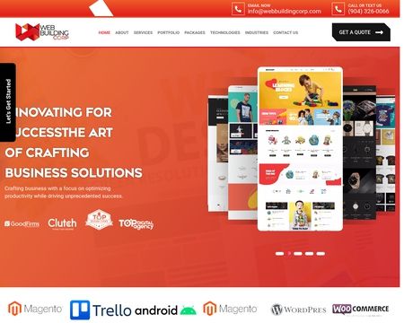 website thubmnail of Web Building Corp
