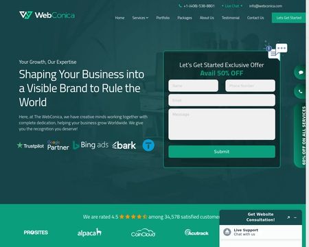 website thubmnail of Webconica