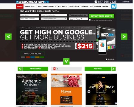 website thubmnail of WebcreationUS