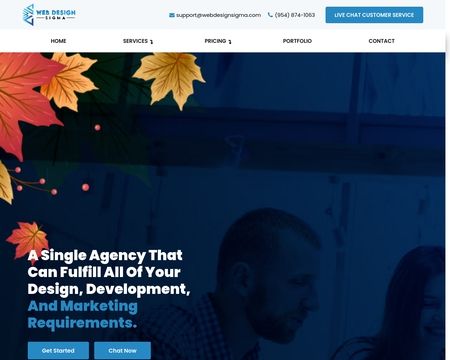 website thubmnail of Web Design Sigma