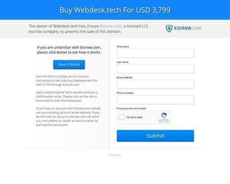 website thubmnail of Webdesk.tech