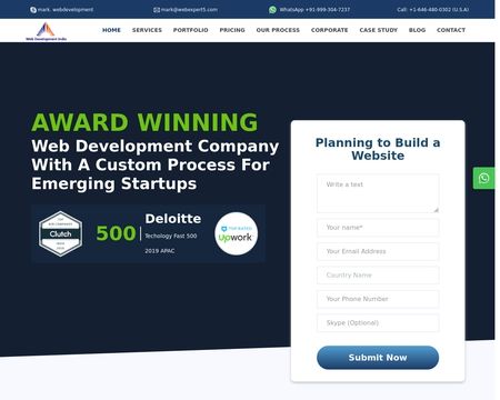 website thubmnail of Webdevelopmentindia.biz