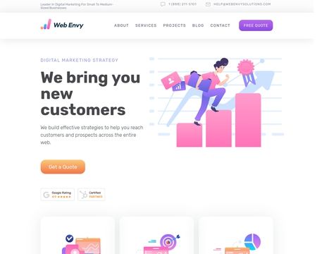 website thubmnail of Webenvysolutions