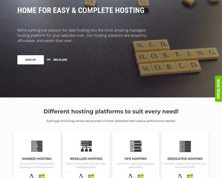 website thubmnail of Web Hosting World