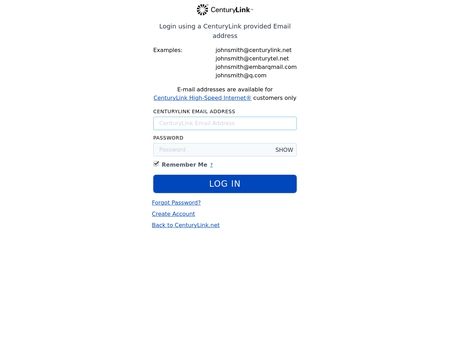 Webmail.centurylink.net