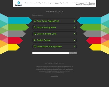 website thubmnail of Webmama.co.uk