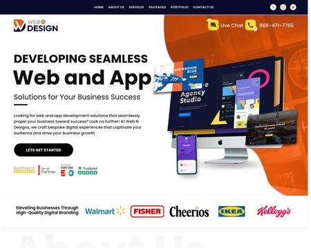 website thubmnail of Web N Designs