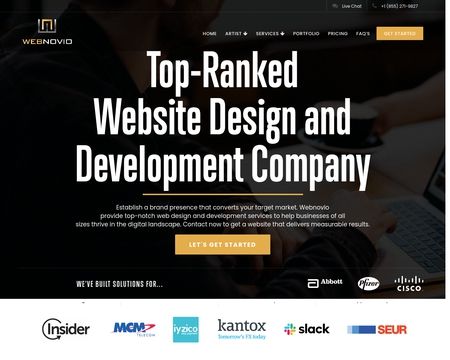 website thubmnail of Webnovio