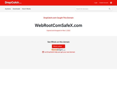 website thubmnail of Webrootcomsafex