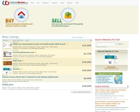 website thubmnail of WebsiteBroker