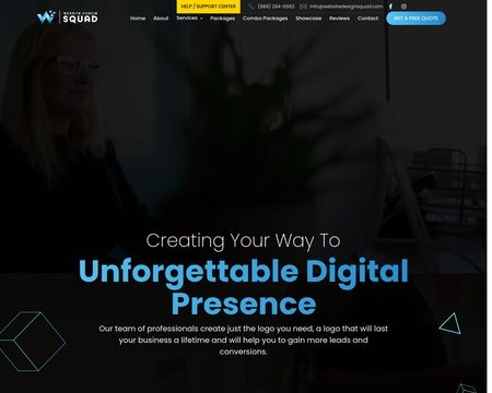 website thubmnail of Website Design Squad
