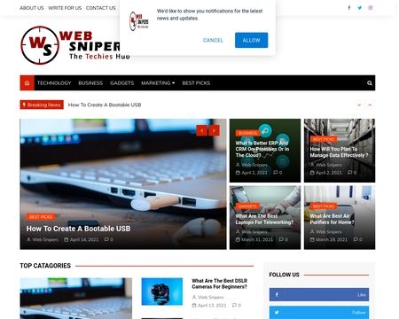 website thubmnail of Websnipers