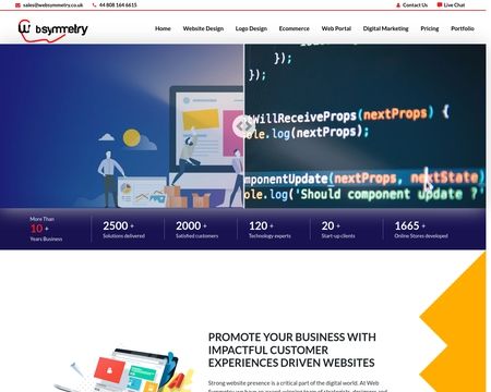 website thubmnail of Websymmetry.co.uk