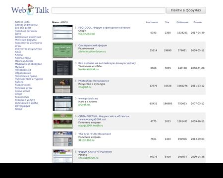 website thubmnail of Webtalk.ru
