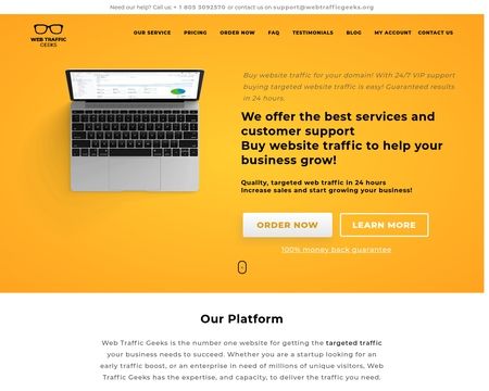 website thubmnail of Webtrafficgeeks.org