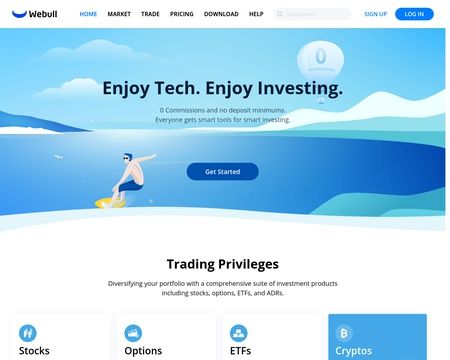 website thubmnail of Webull