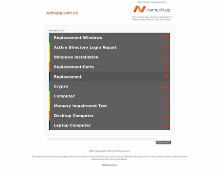 website thubmnail of Webupgrade.co