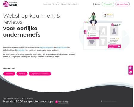 website thubmnail of Webshop Keurmerk