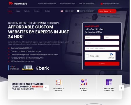 website thubmnail of Webwolfs
