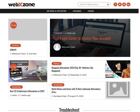 website thubmnail of Webxzone.net