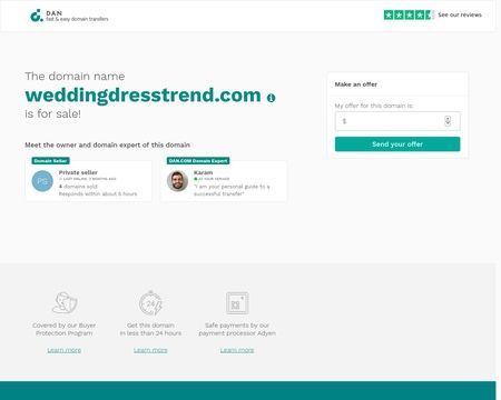 website thubmnail of WeddingDressTrend