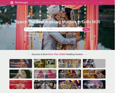 website thubmnail of Weddingplz