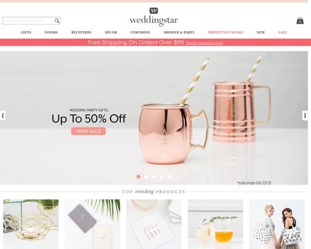 website thubmnail of Weddingstar
