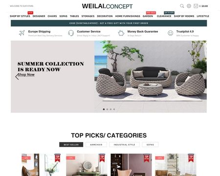 website thubmnail of Weilai Concept