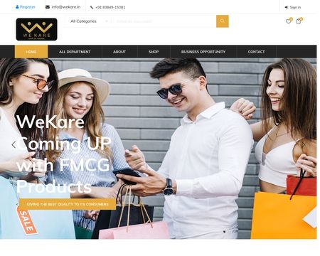 website thubmnail of WeKare.in
