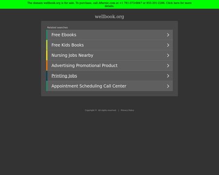 website thubmnail of Wellbook.org
