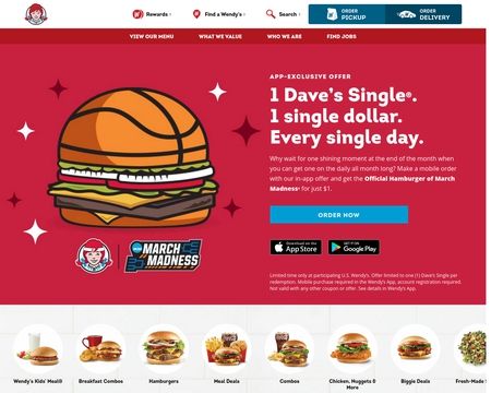 website thubmnail of Wendy's