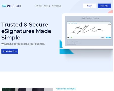 website thubmnail of Wesign