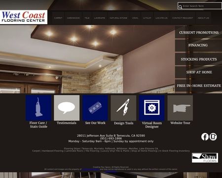 website thubmnail of Westcoastflooringtemecula