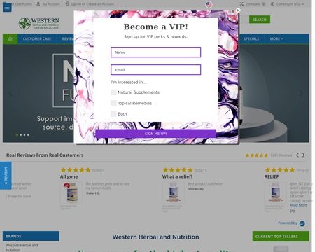 website thubmnail of Western Herbal