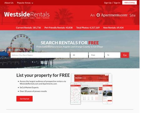 website thubmnail of Westside Rentals