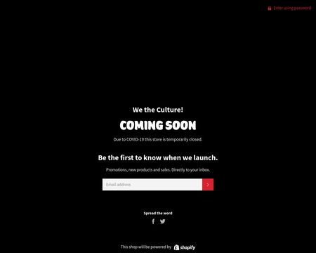website thubmnail of We the Culture!