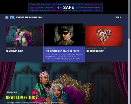 website thubmnail of WE Tv