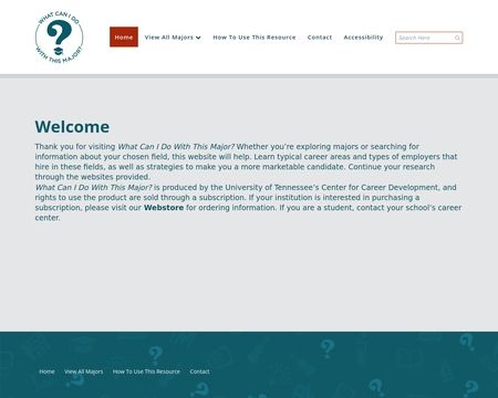 website thubmnail of Whatcanidowiththismajor