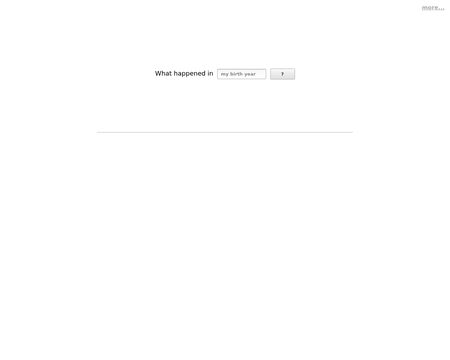 website thubmnail of Whathappenedinmybirthyear