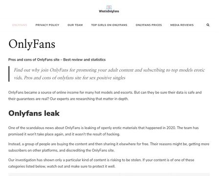 website thubmnail of Whatisonlyfans.app