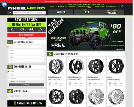 website thubmnail of WheelHero
