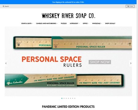 website thubmnail of Whiskeyriversoap